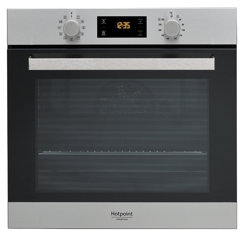 Фурна за вграждане Hotpoint-Ariston FA3 841 H IX/HA.*** , 71 , А+ , Водно почистване , Механично-НОВА 2 ГОДИНИ ГАРАНЦИЯ.