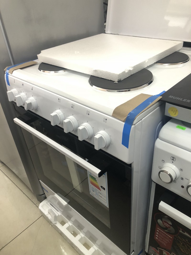 Голяма готварска печка Muhler ELC-R501G, 2Г+2Е-Нова с 2 години гаранция.