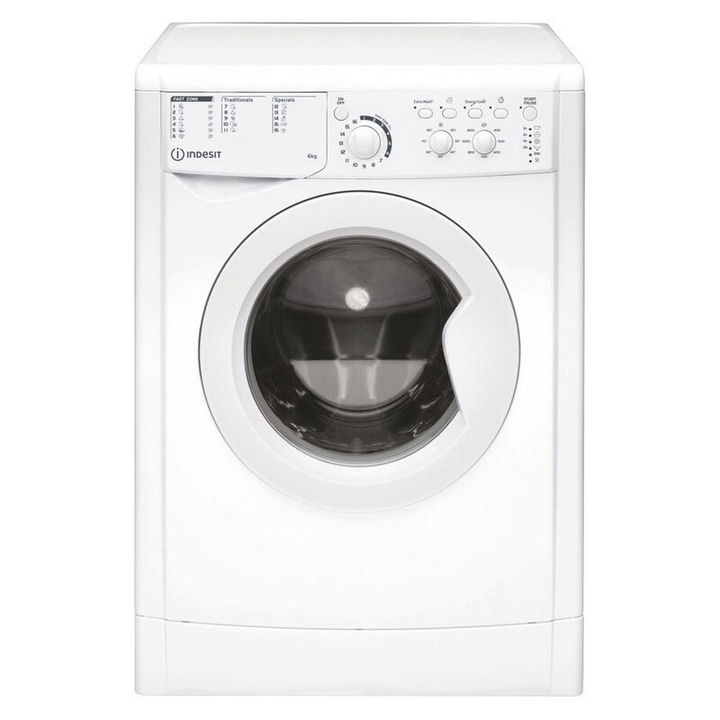 Пералня Indesit EWSC 61251 W*** , 1200 об./мин., 6.00 kg, F , Бял-нова с транспортен дефект. 18 месеца гаранция