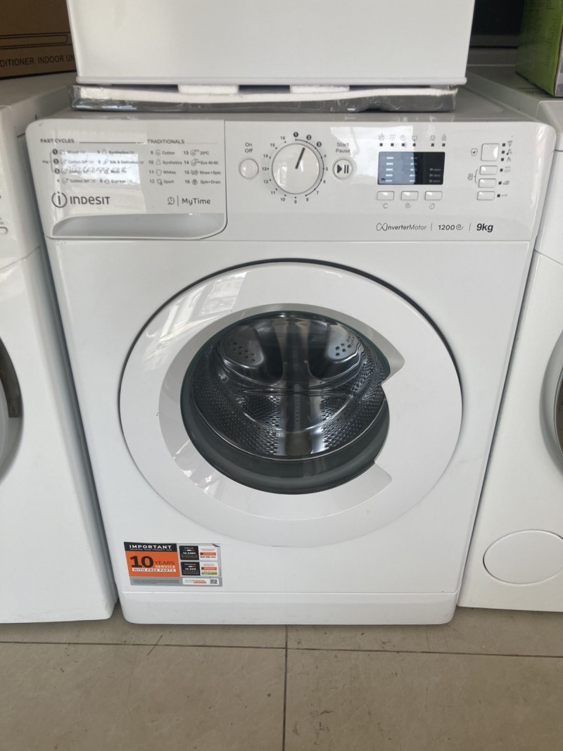 Пералня Indesit MTWA 81495 W EU , 1200 об./мин., 9.00 kg, B , Бял-транспортен дефект