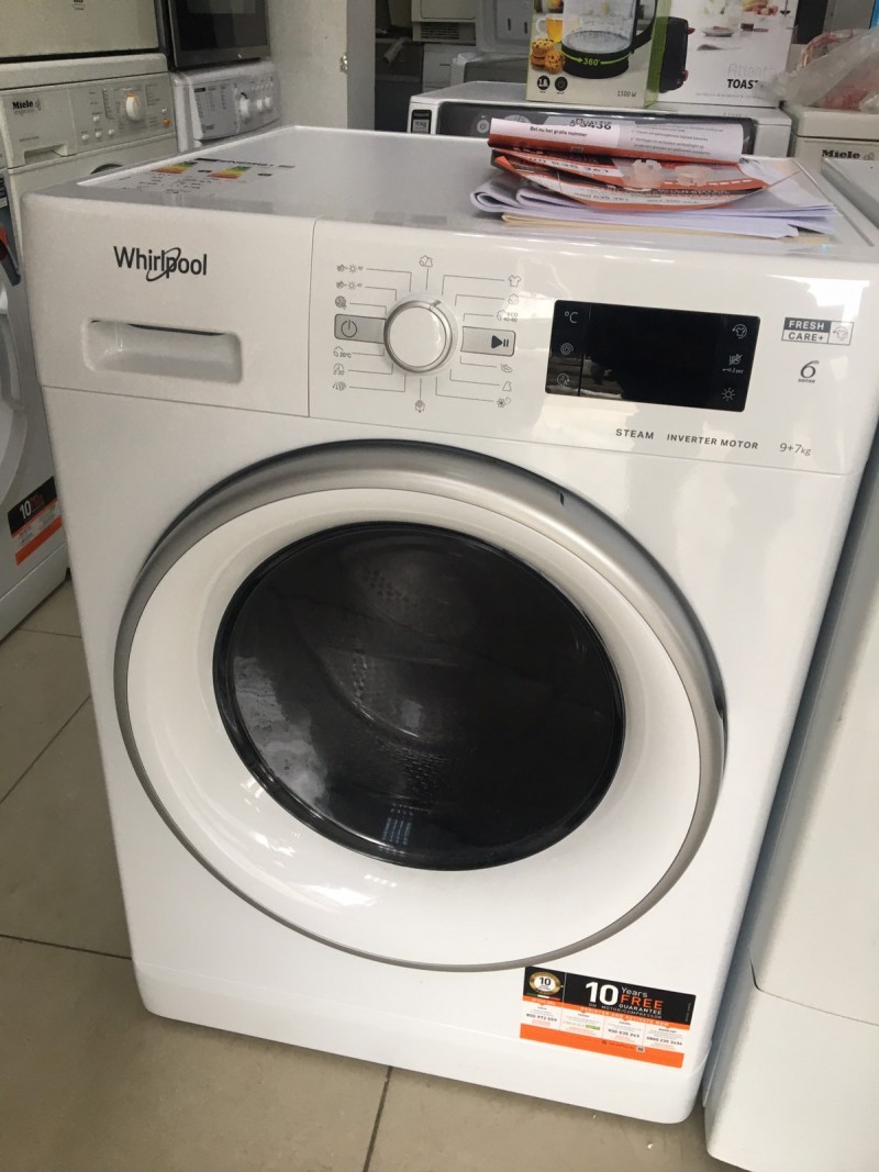 ПЕРАЛНЯ СЪС СУШИЛНЯ WHIRLPOOL FWDG 971682E WSV EU N-Нова с транспортен дефект.-18 месеца гаранция.