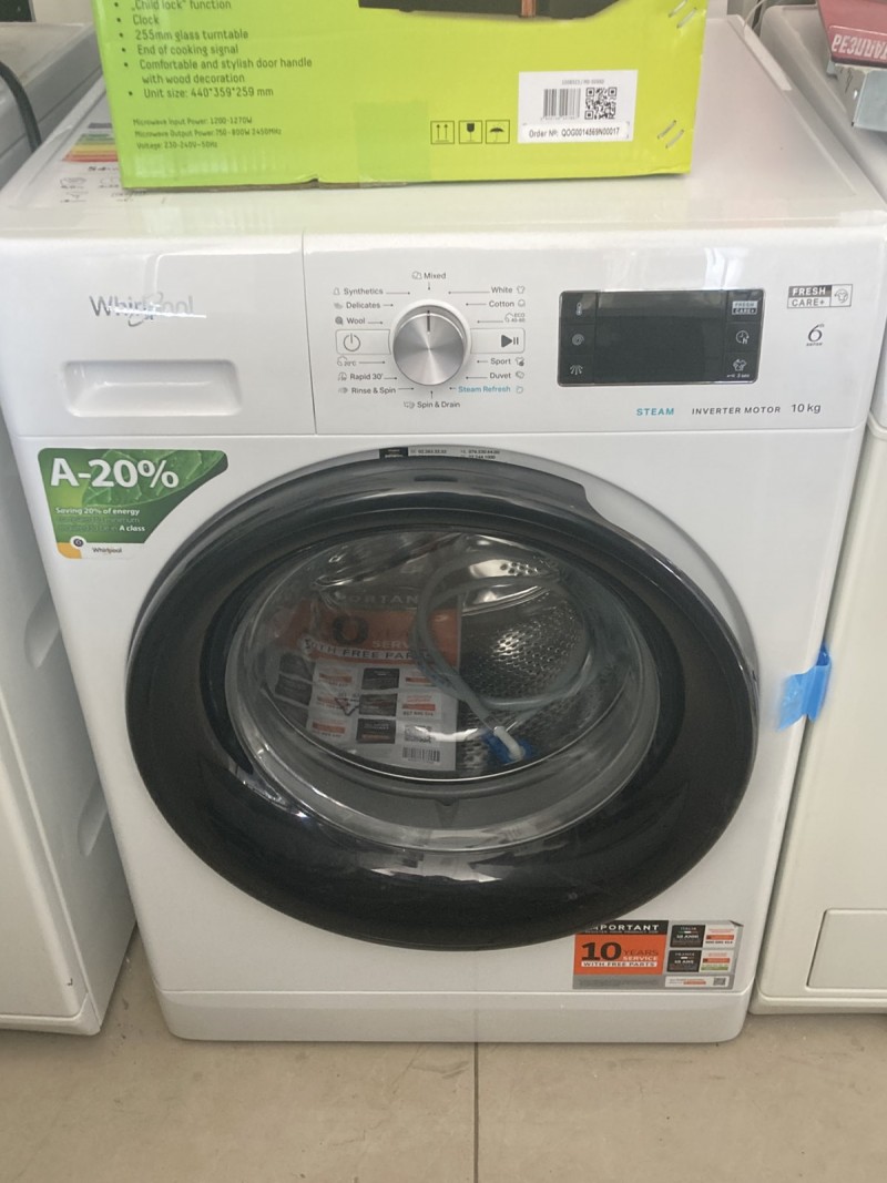 Пералня Whirlpool FFB 10489 BV EE , 10.00 kg, 1400 об./мин., A , Бял-НОВА С 2 ГОДИНИ ГАРАНЦИЯ.